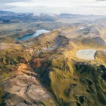 Paysage volcanique photographié lors d'un voyage en Islande.