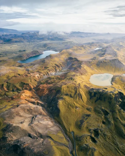 Paysage volcanique photographié lors d'un voyage en Islande.