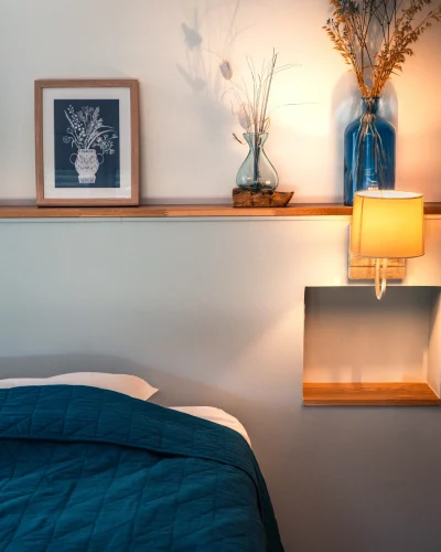 Détail de décoration intérieure photographié pour valoriser un bien.
