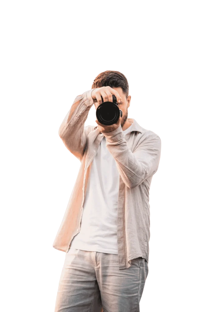 Illustration représentant un photographe professionnel.